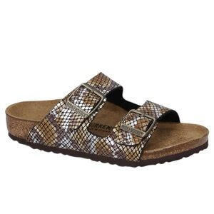 Birkenstock Arizona Microfiber Sandal- Python Brown